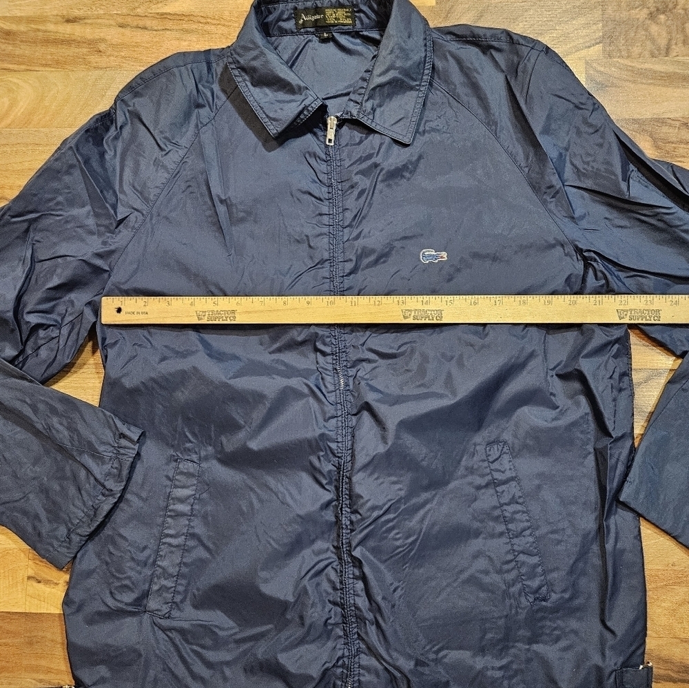 Vintage Alligator Nylon Windbreaker Jacket Made in Hong Kong Size Large 1980s - Picture 5 of 7